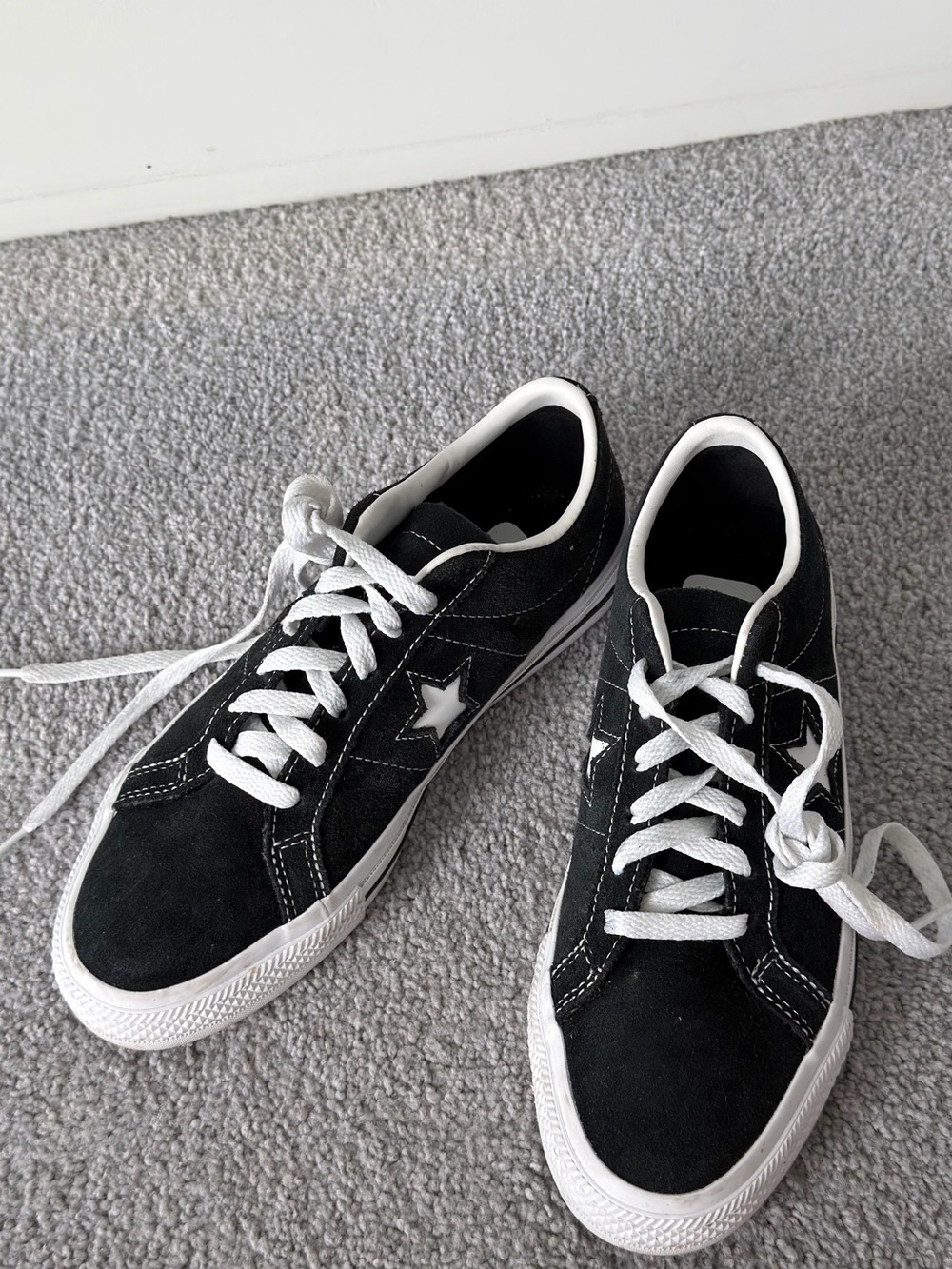 Converse One Star Black Suede Skate Shoes